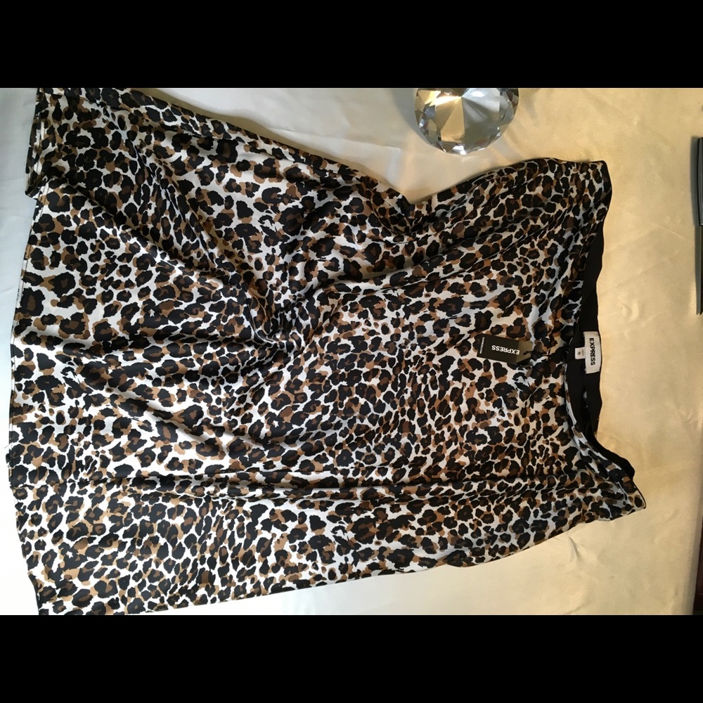 Express Cheetah print skirt